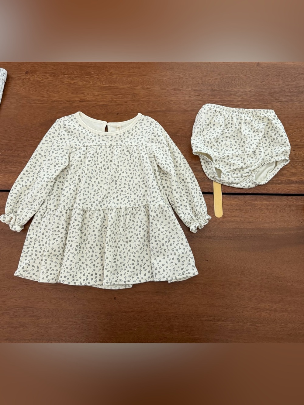 Quincy Mae Cream Baby Clothing Tag